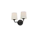 Maxim Lighting Bristol 12092SWBK 2-Lights Black Wall Sconce
