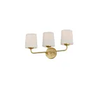 Maxim Lighting Bristol 12093SWSBR 3-Lights 60W Satin Brass Vanity Light