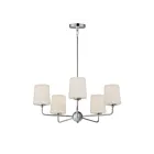 Maxim Lighting 12095SWSN Bristol 5-Lights 300W Satin Nickel Incandescent Chandelier