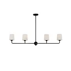 Maxim Lighting 12097SWAR Bristol 4-Lights 240W Anthracite Pendant