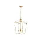 Maxim Lighting 12163GL Plumette 3-Lights 180W Gold Leaf Pendant
