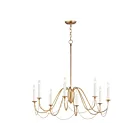 Maxim Lighting 12168GL Plumette 8-Lights 480W Gold Leaf Incandescent Chandelier