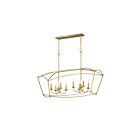 Maxim Lighting 12169GL 3-Lights 180W Natural Aged Brass Pendant