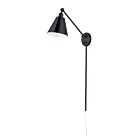 Maxim Lighting Library 12222BK 1-Light Black Wall Sconce