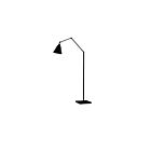 Maxim Lighting 12228BK Library 1-Light 100W Black Incandescent Floor Lamp
