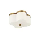 Maxim Lighting 12240WTNAB 2-Lights 120W Natural Aged Brass Flush Mount