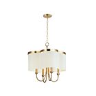 Maxim Lighting 12246OFSBR Clover 4-Lights 160W Satin Brass Incandescent Chandelier