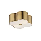 Maxim Lighting 12247WTNAB 2-Lights 120W Natural Aged Brass Flush Mount