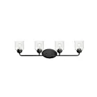 Maxim Lighting Acadia 12264CDBK 4-Lights 60W Black Vanity Light