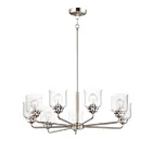 Maxim Lighting 12268CDSN Acadia 8-Lights 480W Satin Nickel Incandescent Chandelier