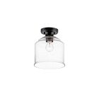 Maxim Lighting 12270CDBK Acadia 1-Light 60W Black Semi-Flush Mount