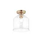 Maxim Lighting 12270CDHR Acadia 1-Light 60W Heritage Semi-Flush Mount