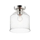 Maxim Lighting 12270CDSN Acadia 1-Light 60W Satin Nickel Semi-Flush Mount