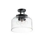 Maxim Lighting 12271CDBK Acadia 3-Lights 60W Black Semi-Flush Mount