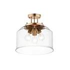 Maxim Lighting 12271CDHR Acadia 3-Lights 60W Heritage Semi-Flush Mount