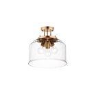 Maxim Lighting 12271CDHR Acadia 3-Lights 60W Heritage Semi-Flush Mount