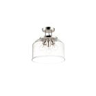 Maxim Lighting 12271CDSN Acadia 3-Lights 60W Satin Nickel Semi-Flush Mount