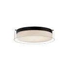Maxim Lighting 12284CLSWBK Duo 1-Light 28W Black Flush Mount