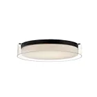Maxim Lighting 12286CLSWBK Duo 1-Light 32W Black Flush Mount