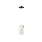 Maxim Lighting 12289CLSWBK Duo 1-Light 9W Black Pendant