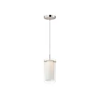 Maxim Lighting 12289CLSWSN Duo 1-Light 9W Satin Nickel Pendant