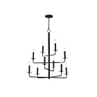 Maxim Lighting 12329TCAR Madeira 10-Lights 600W Anthracite Incandescent Chandelier