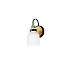 Maxim Lighting Milk 12331WTBKSBR 1-Light Satin Brass Wall Sconce