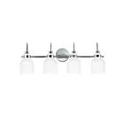 Maxim Lighting Milk 12334WTPC 4-Lights 60W Polished Chrome Vanity Light