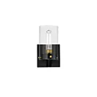 Maxim Lighting Pinn 12401CLBKSBR 1-Light Black/Satin Brass Wall Sconce