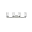 Maxim Lighting Pinn 12404CLSN 4-Lights 60W Satin Nickel Vanity Light