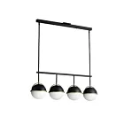 Maxim Lighting 12414SWBKWBR Duke 4-Lights 240W Black/Weathered Brass Pendant