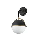 Maxim Lighting Duke 12416SWBKWBR 1-Light Black/Weathered Brass Wall Sconce