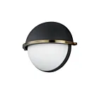 Maxim Lighting Duke 12418SWBKWBR 1-Light Black/Weathered Brass Wall Sconce