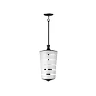 Maxim Lighting 12443CLFTBK Copacabana 3-Lights 120W Black Pendant