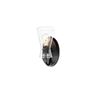 Maxim Lighting Ava 12481CLBK 1-Light 60W Black Vanity Light