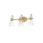 Maxim Lighting Ava 12483CLNAB 3-Lights 60W Natural Aged Brass Vanity Light