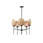 Maxim Lighting 12605NABK Maldives 5-Lights 300W Black Incandescent Chandelier