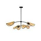 Maxim Lighting 12634NABK Bonnet 4-Lights 240W Black Pendant