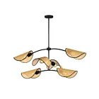 Maxim Lighting 12636NABK Bonnet 6-Lights 360W Black Pendant