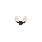 Maxim Lighting 12692WTBK 2-Lights 120W Black Wall Sconce