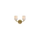 Maxim Lighting 12692WTNAB 2-Lights 120W Natural Aged Brass Wall Sconce