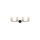 Maxim Lighting 12694WTBK 4-Lights 240W Black Bath Vanity Light