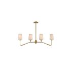 Maxim Lighting 12697WTNAB 4-Lights 240W Natural Aged Brass Pendant