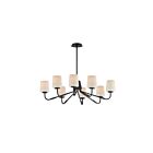 Maxim Lighting 12698WTBK 8-Lights 480W Black Chandelier