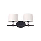 Maxim Lighting Rondo 12762WTOI 2-Lights 60W Oil Rubbed Bronze Vanity Light