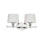 Maxim Lighting Rondo 12762WTPN 2-Lights 60W Polished Nickel Vanity Light