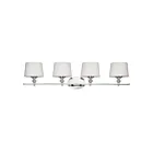 Maxim Lighting Rondo 12764WTPN 4-Lights 60W Polished Nickel Vanity Light