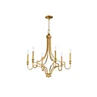 Maxim Lighting 12786GL Normandy 6-Lights 360W Gold Leaf Incandescent Chandelier