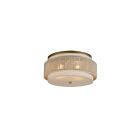 Maxim Lighting 12810OFNAB 2-Lights 120W Natural Aged Brass Flush Mount