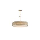 Maxim Lighting 12814OFNAB 4-Lights 240W Natural Aged Brass Pendant